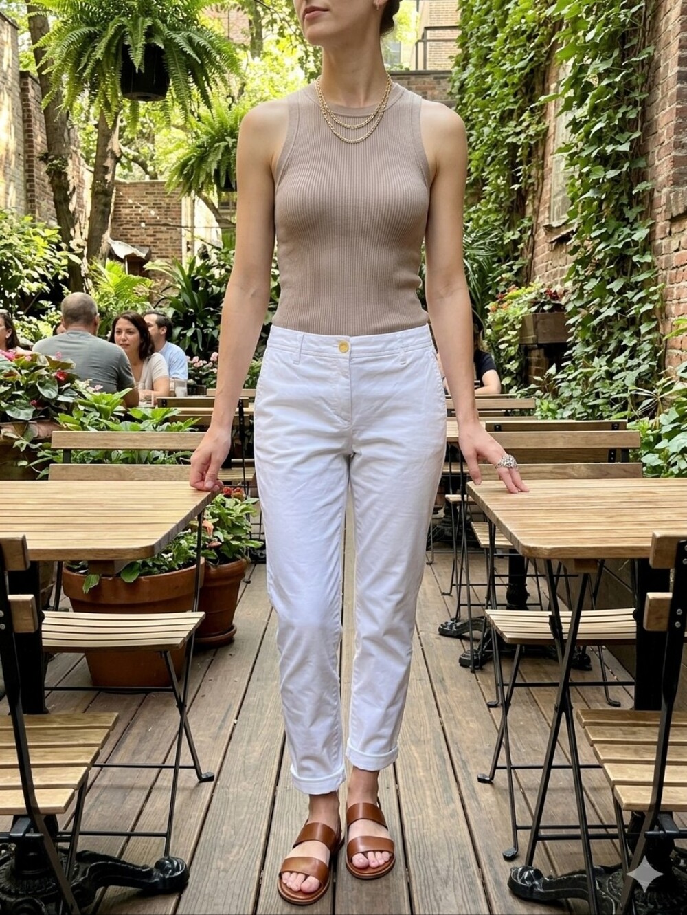 Talbots Women's White Minimalist Relaxed Chino Pants Size 6